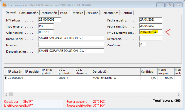 Abono interno general