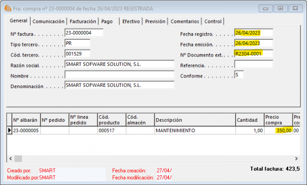 Abono de sustitución
