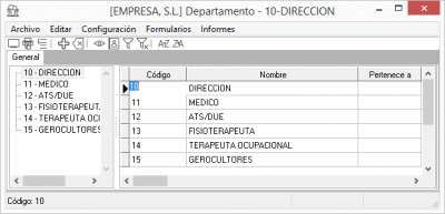 Departamentos Departamentos
