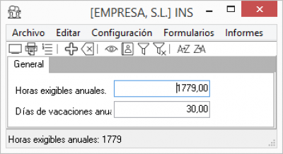 Datos generales empresa Datos generales empresa