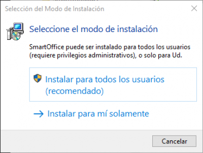 Modo de instalación Modo de instalación