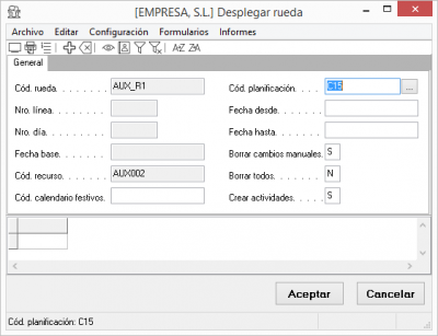 Desplegar recurso Desplegar recurso